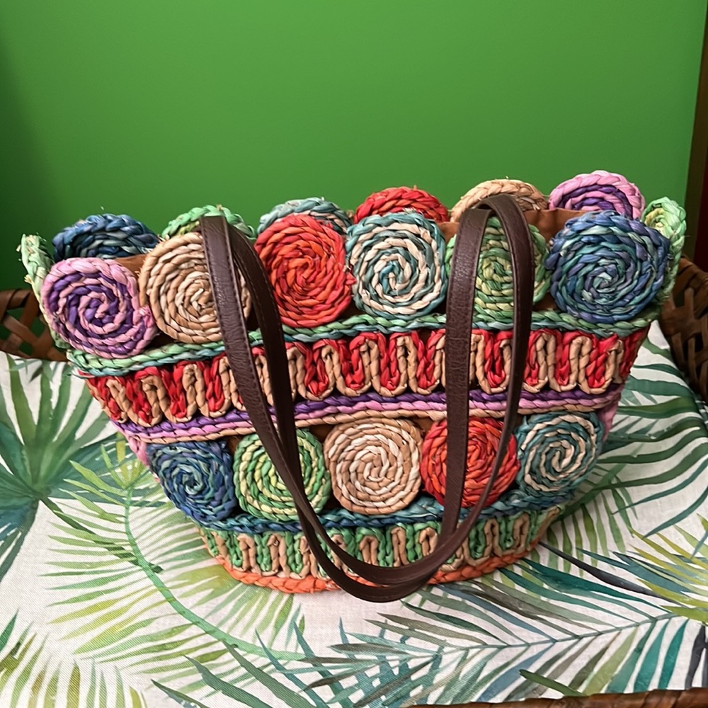 Summer Beach Bag Multi Colored - image 4